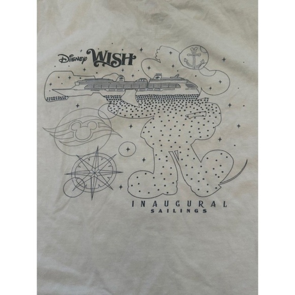 Disney Cruise Line Disney Wish Asha Graphic‎ T-Shirt Women's White Tee